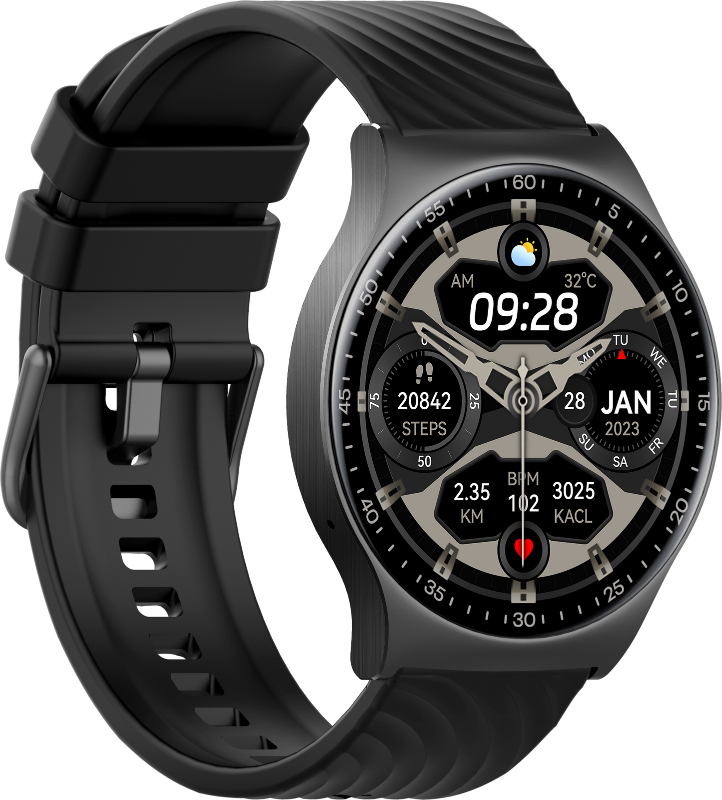 Benio Watch GT 4 - 1.43" AMOLED Circular Smartwatch with 10-Day Battery