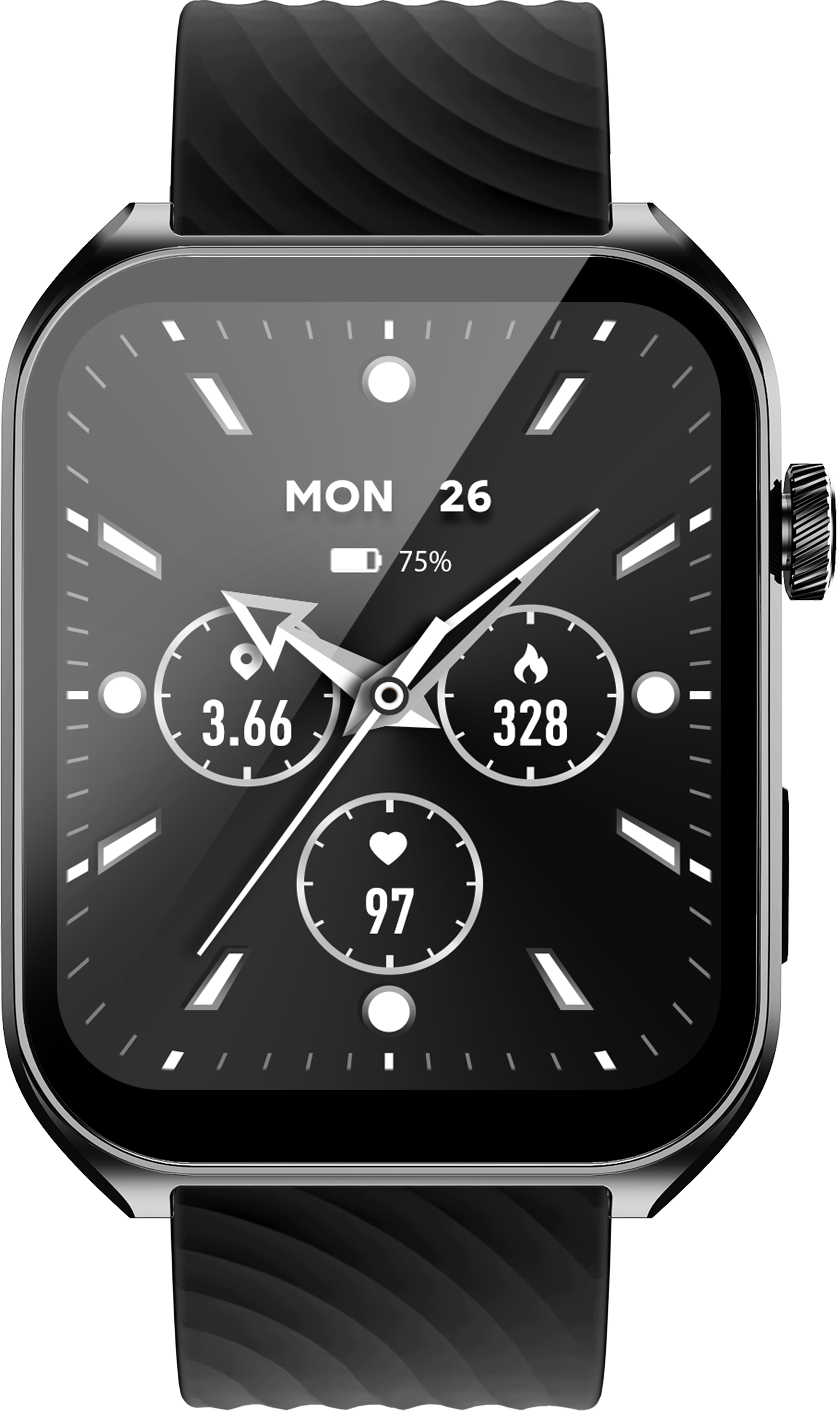 Benio Watch Fit 2 - 2.04" AMOLED Curved Screen Bluetooth Smartwatch