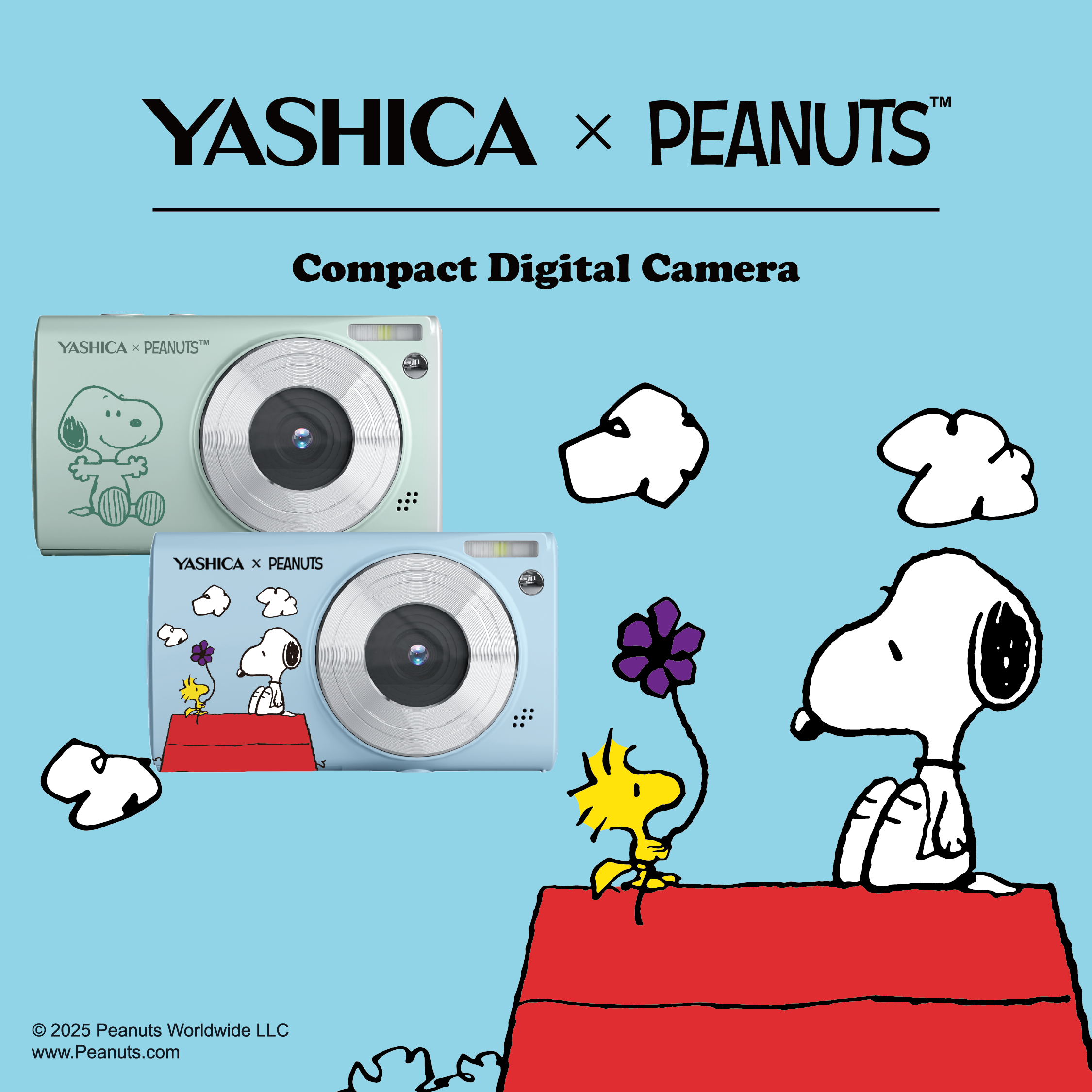 YASHICA x ピーナッツ スヌーピー デジタルカメラ | 30MP 1080P Y2K