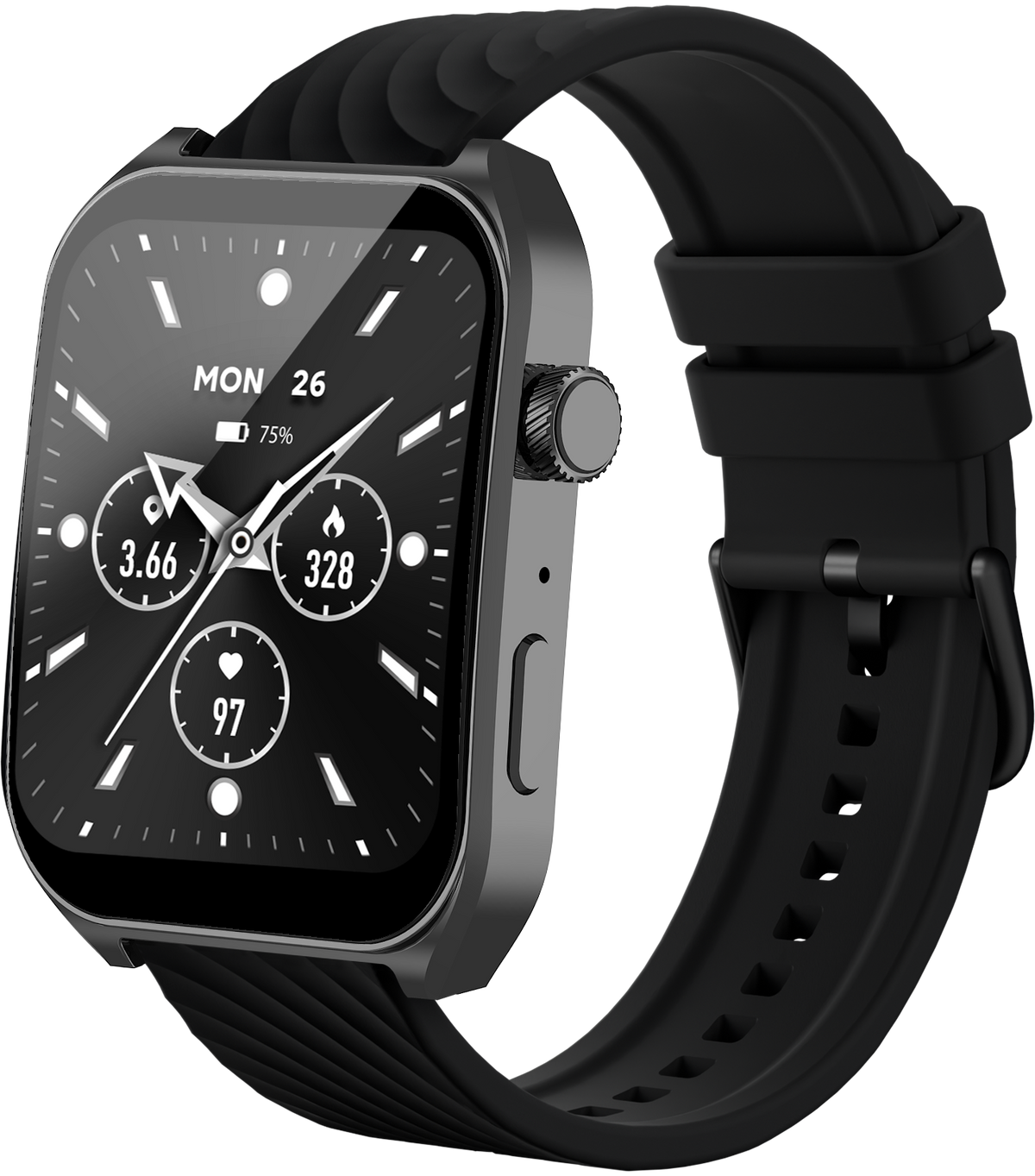Benio Smart Watch Benio Watch Fit 2 - 2.04" AMOLED Curved Screen Bluetooth Smartwatch Black