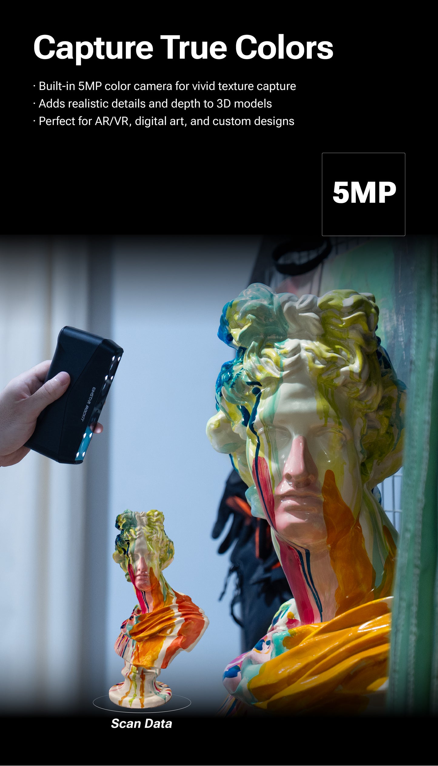 EINSTAR Rockit Wireless 3D Scanner with Laser & IR Hybrid Light