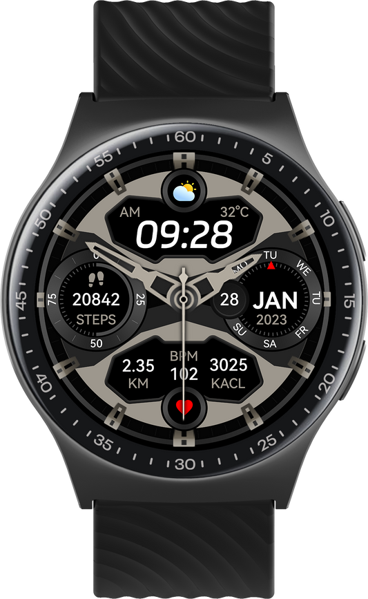 Benio Watch GT 4 - 1.43" AMOLED Circular Smartwatch with 10-Day Battery