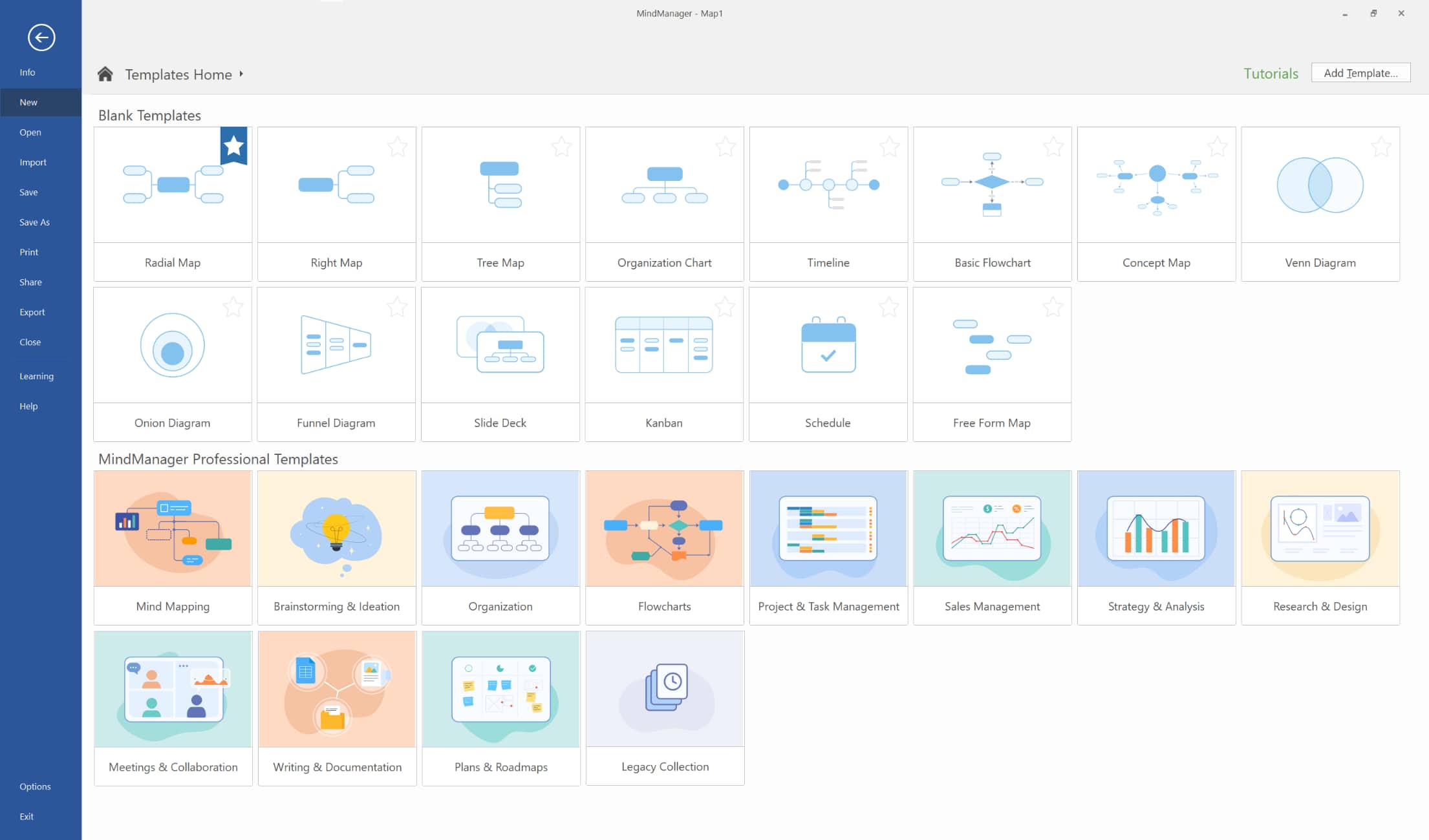 Built-in templates