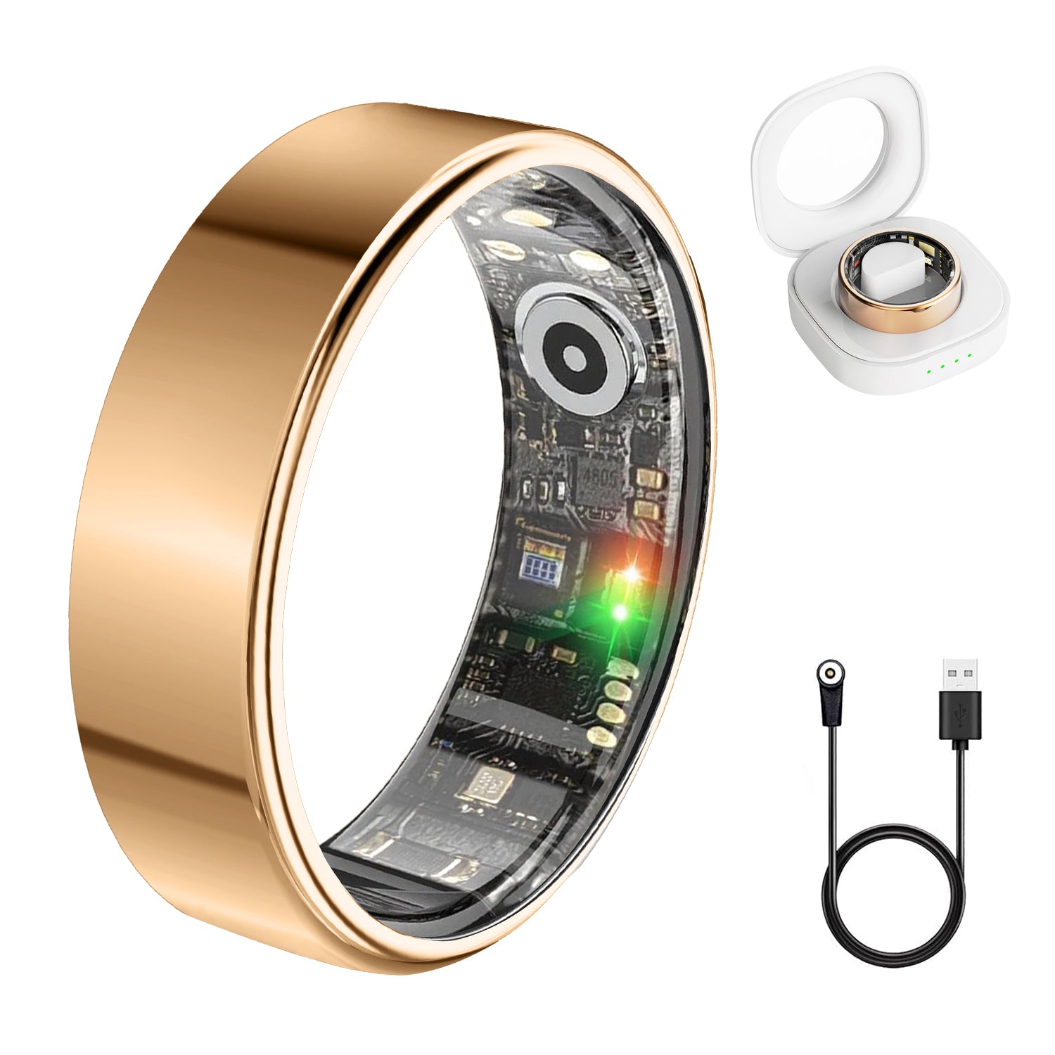 Benio GEN 4 Smart Ring - 5ATM Waterproof Health & Sleep Tracker — Gold