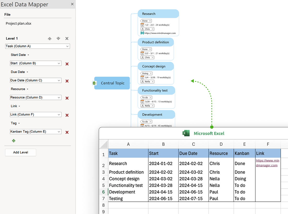 Excel Data Mapper