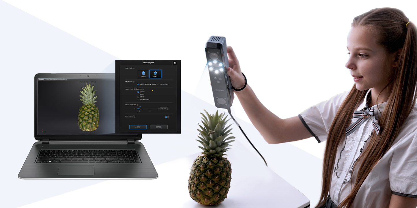 EINSTAR-Prosumer Portable 3D Scanner - SHINING 3D
