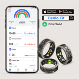 Benio Smart Ring Benio Gen 2 Smart Ring - Premium Titanium Health & Fitness Tracker