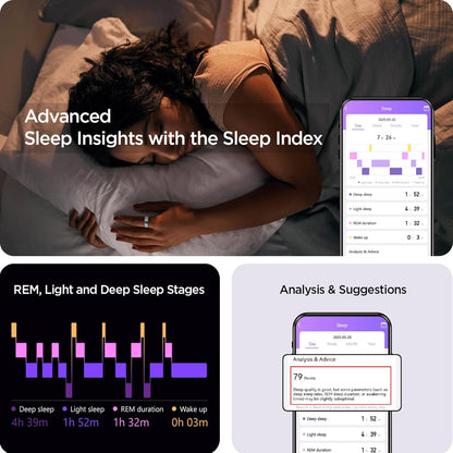 Benio Gen 2 Smart Ring - Premium Titanium Health & Fitness Tracker