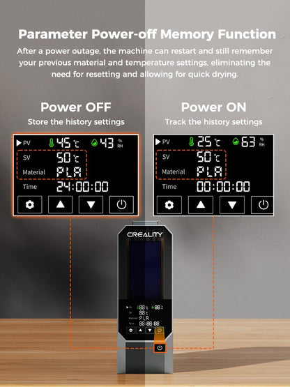 Creality Space Pi Filament Dryer (1-Roll) | Smart Temp Control