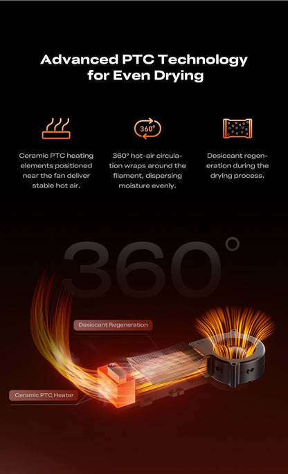 Creality SpacePi X4L Filament Dryer | Dual Independent Chambers
