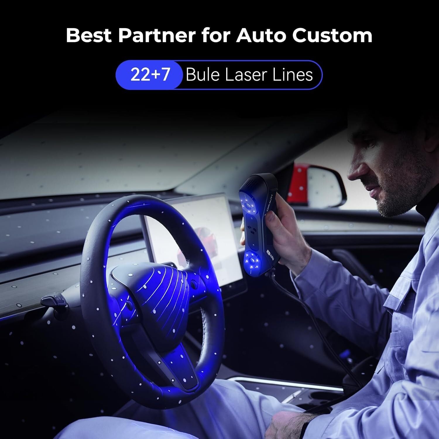 Creality Raptor Pro 3D Scanner |Metrology-Grade |Blue Laser – THE-LITE