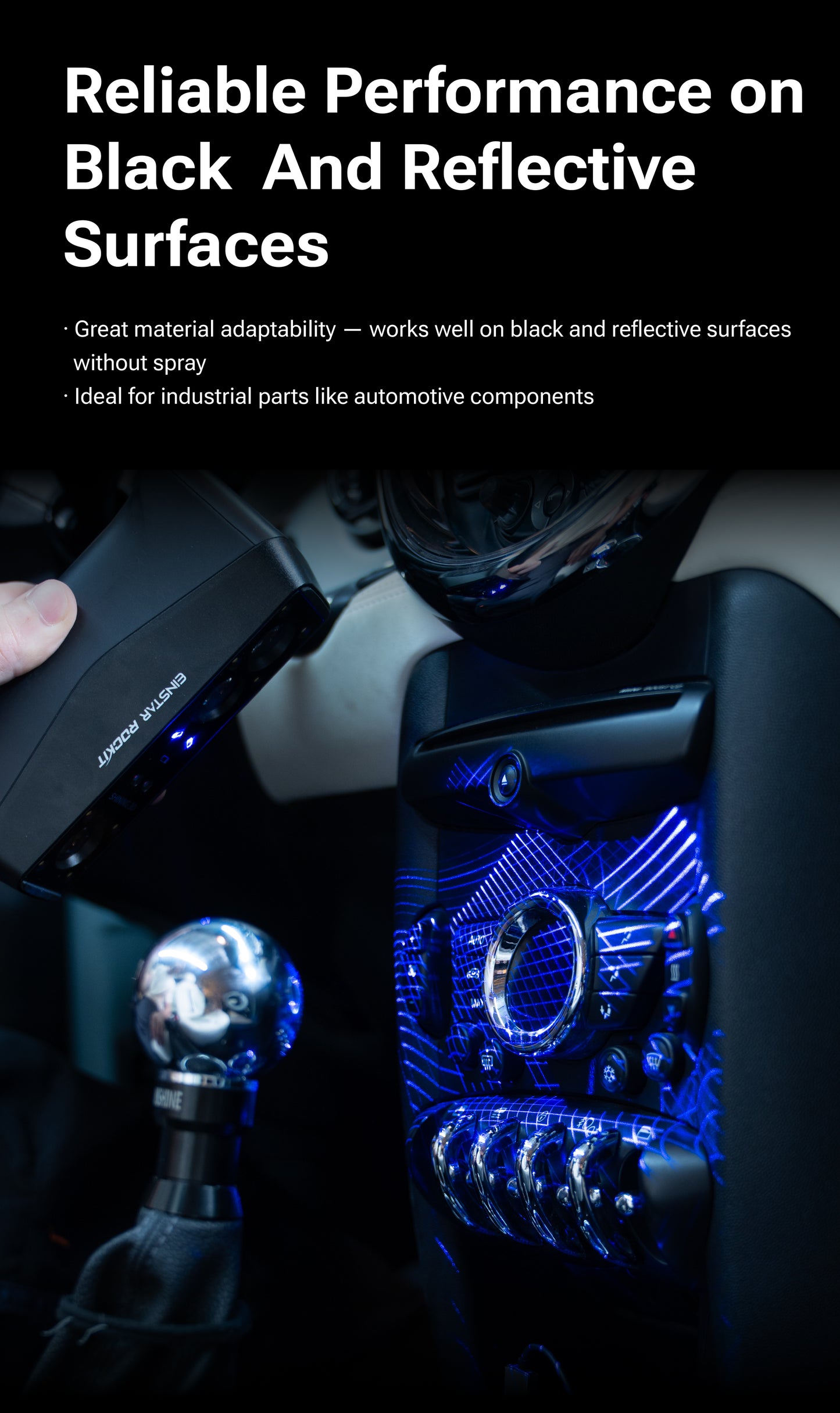 EINSTAR Rockit Wireless 3D Scanner with Laser & IR Hybrid Light