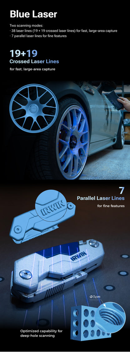 EINSTAR Rockit Wireless 3D Scanner with Laser & IR Hybrid Light