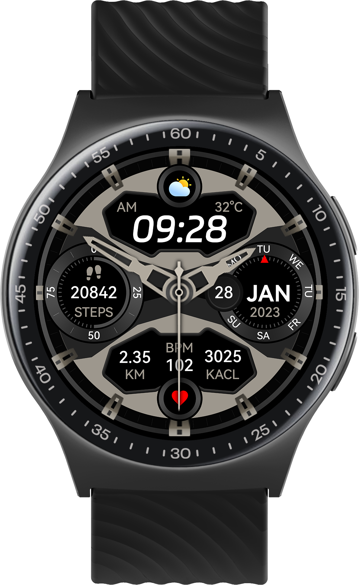Benio Watch GT 4 - 1.43" AMOLED Circular Smartwatch with 10-Day Battery