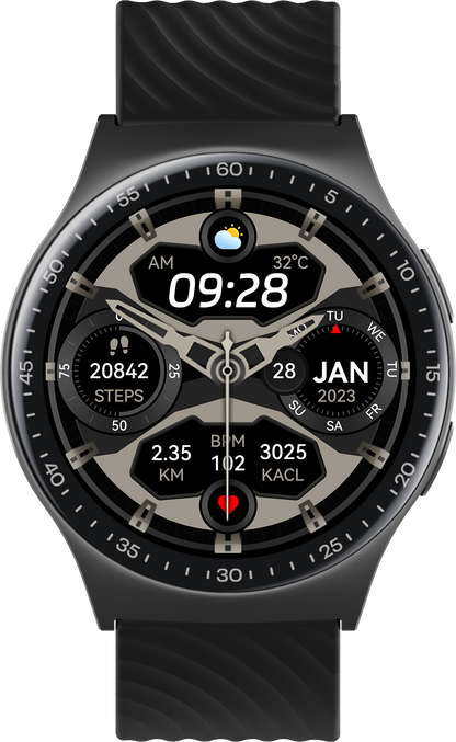 Benio Watch GT 4 - 1.43" AMOLED Circular Smartwatch with 10-Day Battery