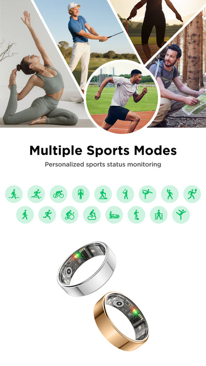 Benio Gen 4 Smart Ring – 24/7 Health & Fitness Tracker with Charging Case