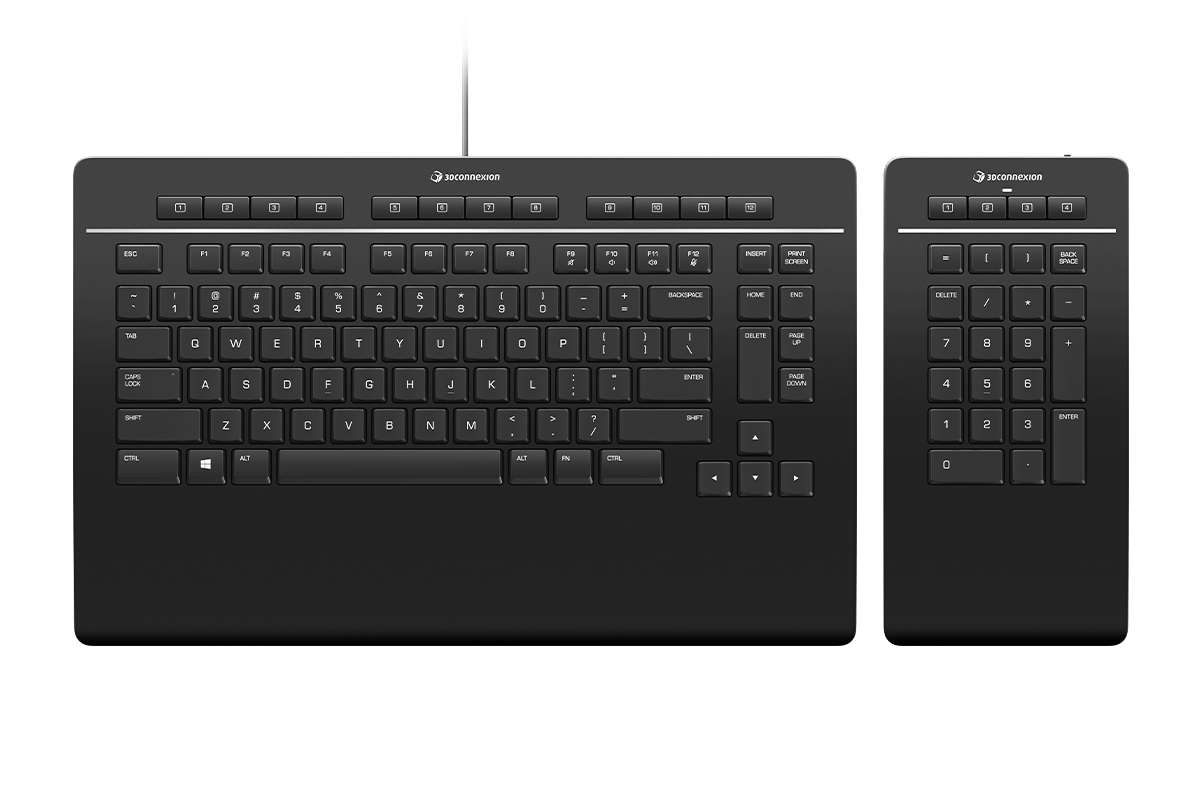 Keyboard Pro with Numpad (US) QWERTY 3DX-700090 - 3Dconnexion