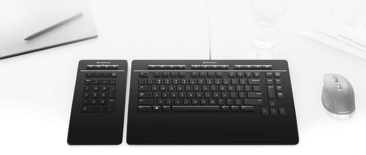 3Dconnexion Keyboard Keyboard Pro with Numpad (US) QWERTY 3DX-700090 - 3Dconnexion