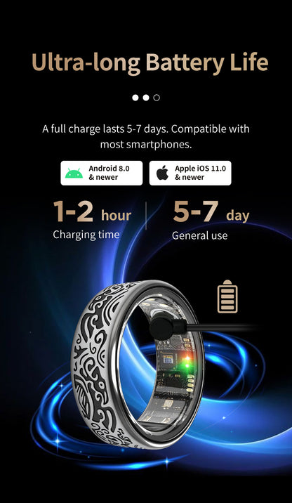 Lenovo Smart Ring Lenovo Smart Ring Vintage – Health & Sleep Tracker Titanium