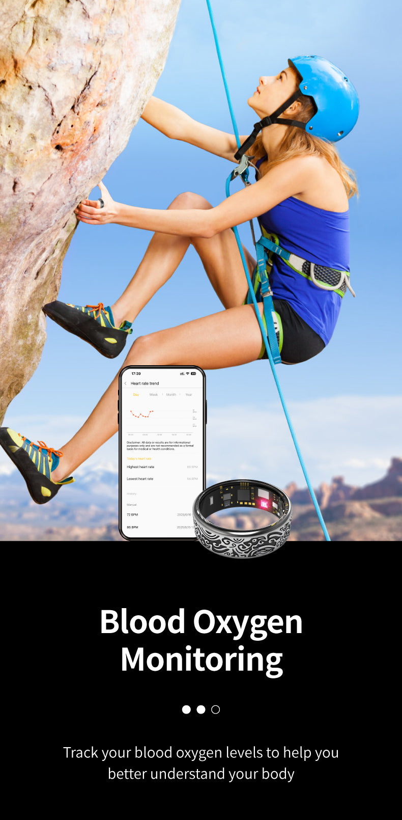 Lenovo Smart Ring Lenovo Smart Ring Vintage – Health & Sleep Tracker Titanium