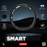 Lenovo Smart Ring Lenovo Smart Ring: 5ATM Depth Waterproof Health & Sleep Monitoring Finger Ring with Multi-Sport Modes