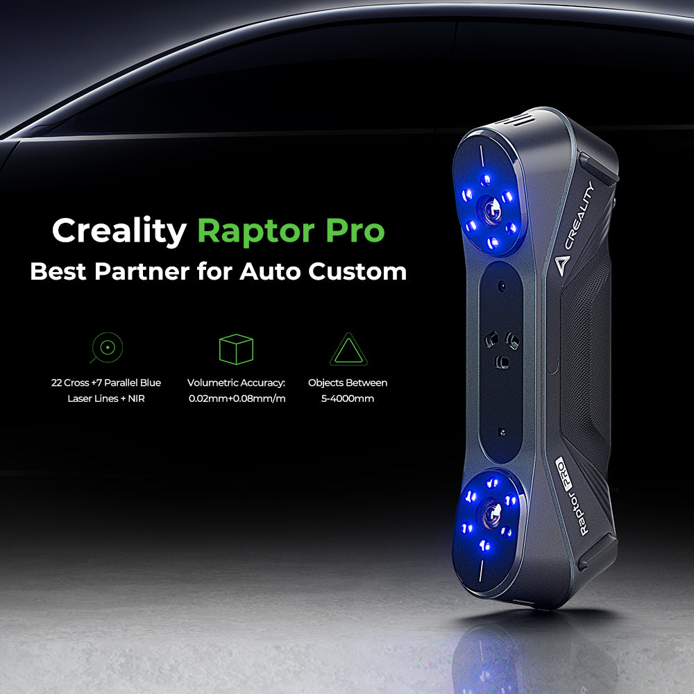 Creality Raptor Pro 3D Scanner |Metrology-Grade |Blue Laser – THE-LITE