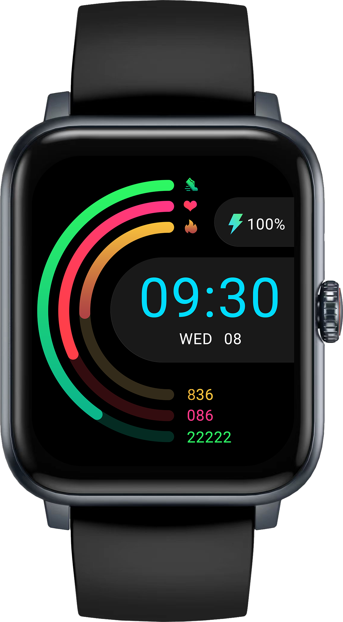 BENIO GT1 Smart Watch - Bluetooth Fitness Smartwatch with Heart Rate Monitor