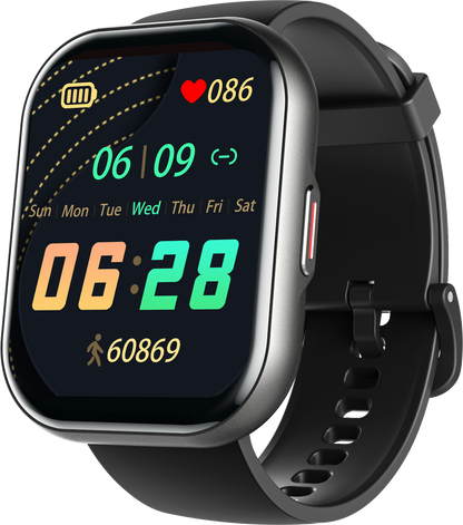 BENIO Parrot 2 Smart Watch - AMOLED Fitness Tracker with Heart Rate & Sleep Monitor