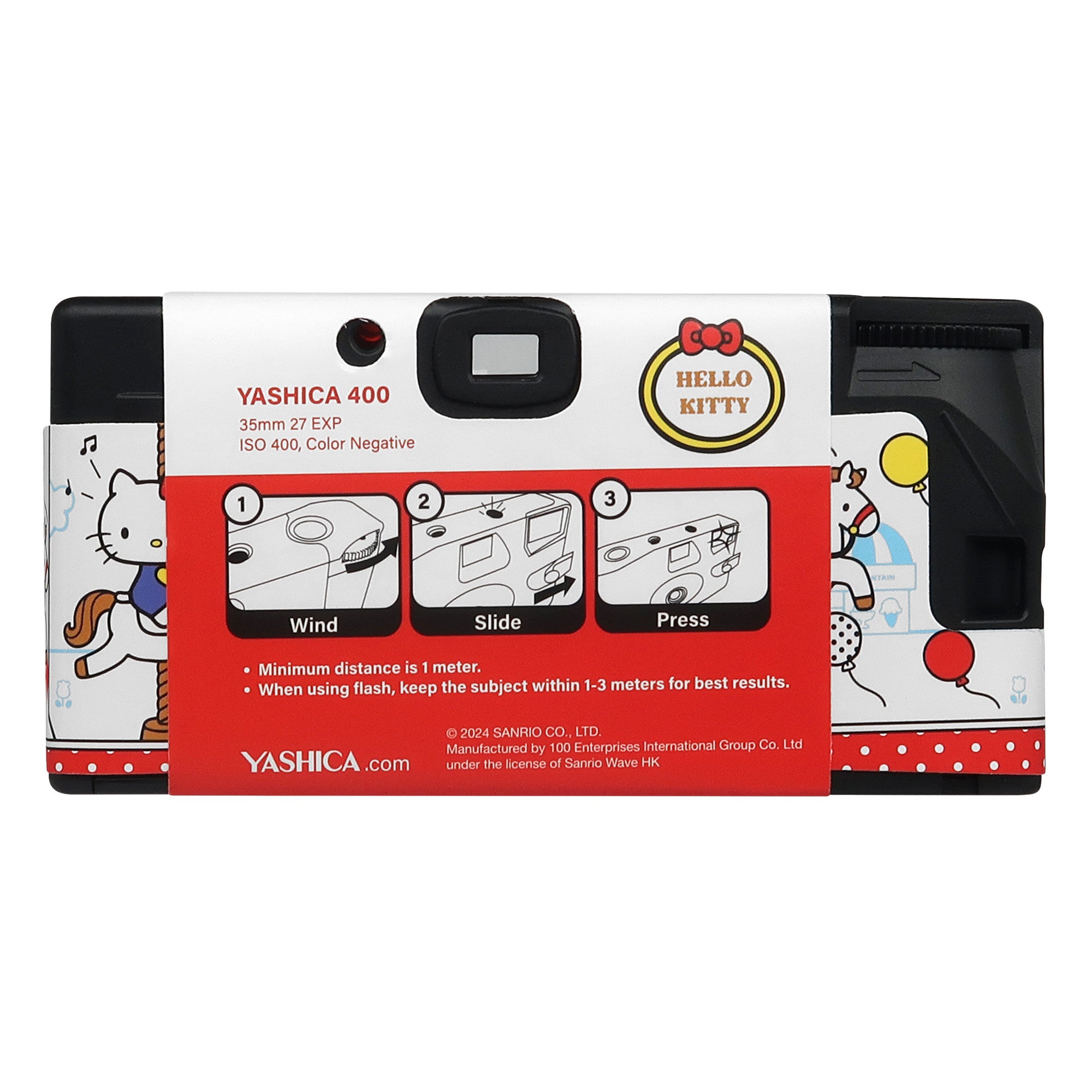 YASHICA x Hello Kitty Playground Single Use 35mm Film Camera with