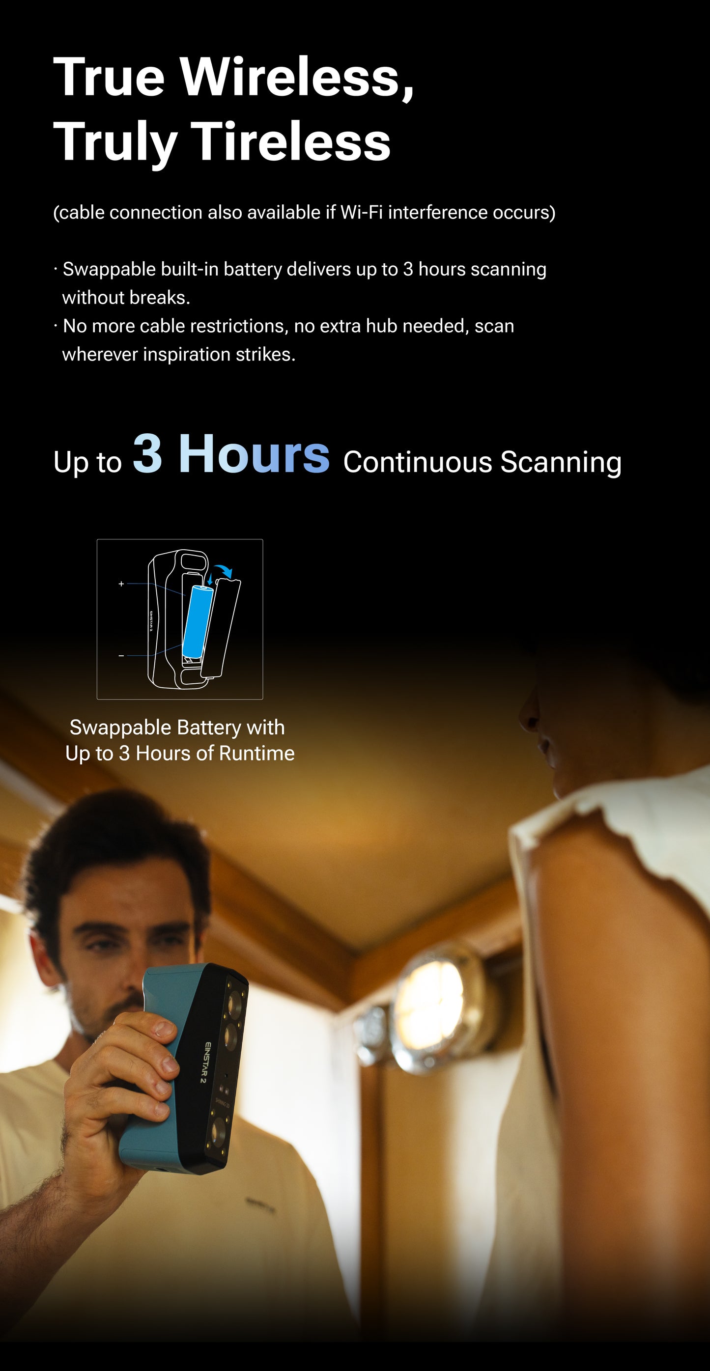 EINSTAR 2: The True Wireless 3D Scanner