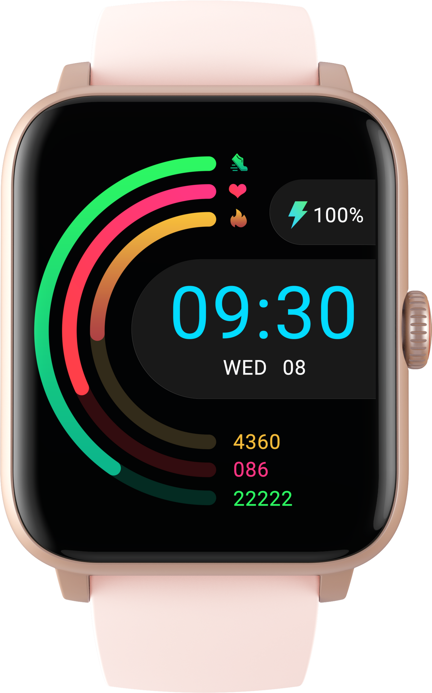 BENIO GT1 Smart Watch - Bluetooth Fitness Smartwatch with Heart Rate Monitor