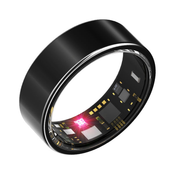 Benio Gen 2 Smart Ring - Premium Titanium Health & Fitness Tracker — Black