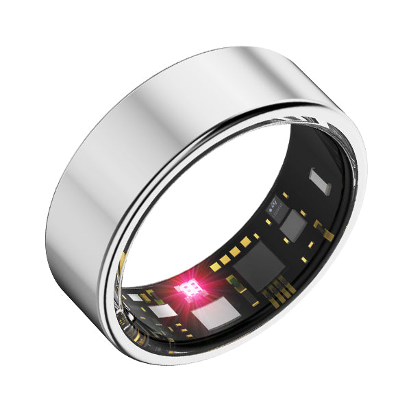 Benio Gen 2 Smart Ring - Premium Titanium Health & Fitness Tracker — Silver